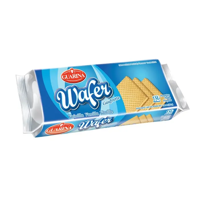 GALLETA  WAFER DE VAINILLA GUARINA 12 UDS