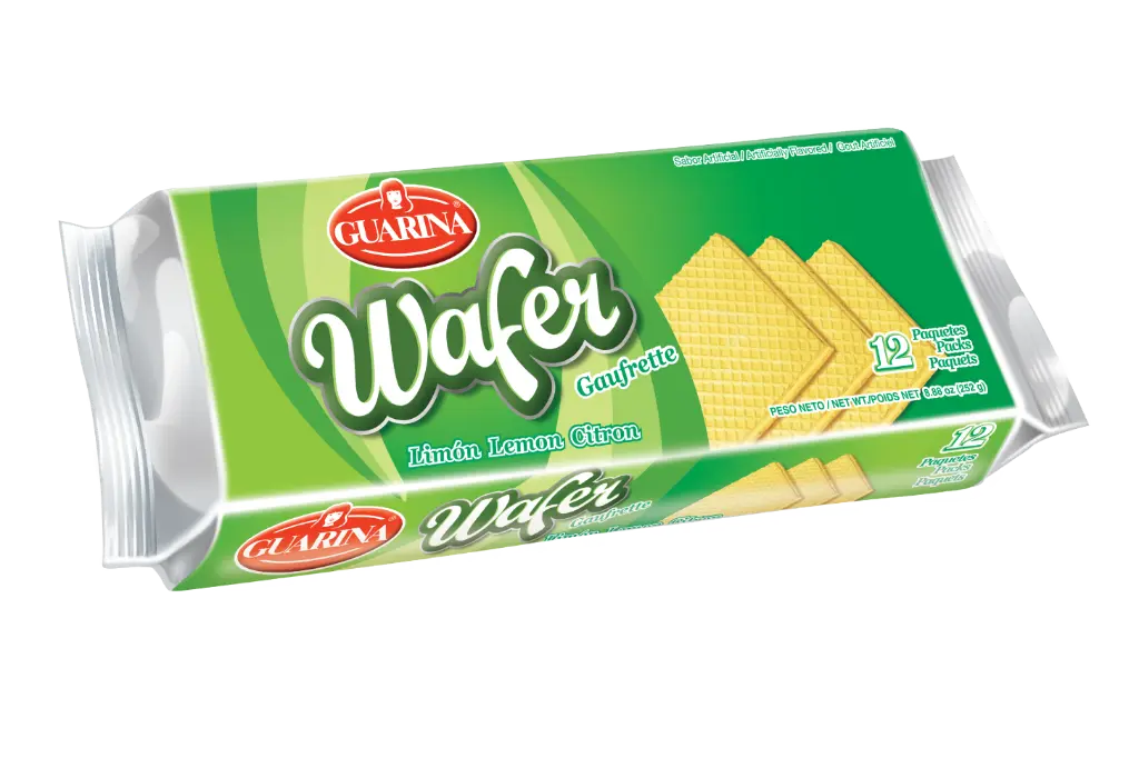 GALLETA  WAFER DE LIMON GUARINA 12 UDS