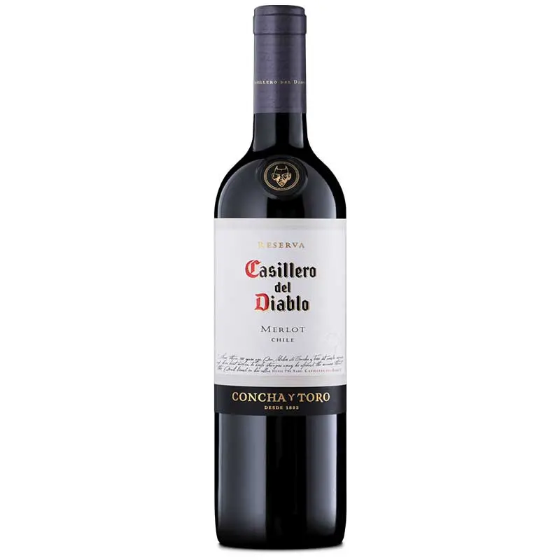 VINO CASILLERO DEL DIABLO MERLOT 750 ML