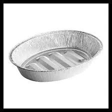 BANDEJA ALUMINO MEDIANA OVALADA