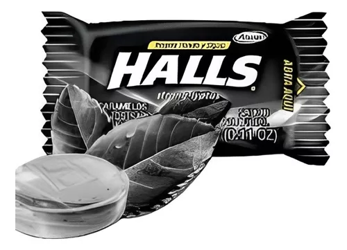 MENTA HALLS NEGRA 100 UDS