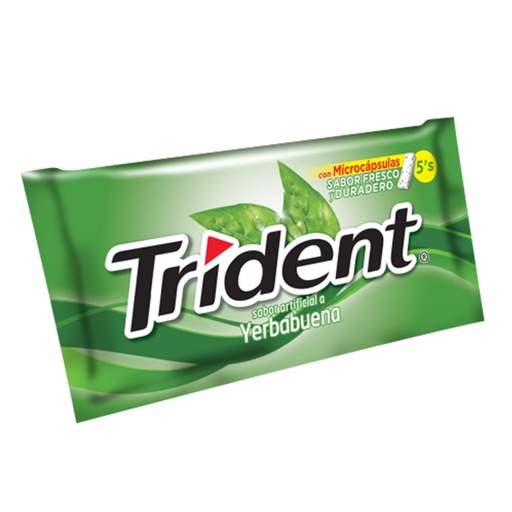CHICLE TRIDENT YERBABUENA  PEQ
