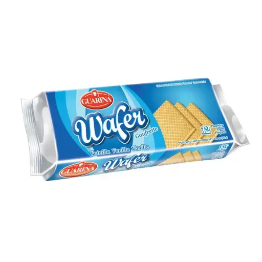GALLETA  WAFER DE VAINILLA GUARINA 12 UDS